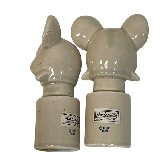 Vintage Handpainted Japan Fitz Floyd 1980 Mouse Salt & Pepper Shakers Set - Picture 6 of 9